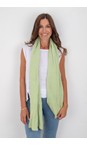 Amazing Woman Leek Leek Linen Scarf  