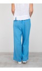 Amazing Woman Blue Orla Long Linen Trouser  