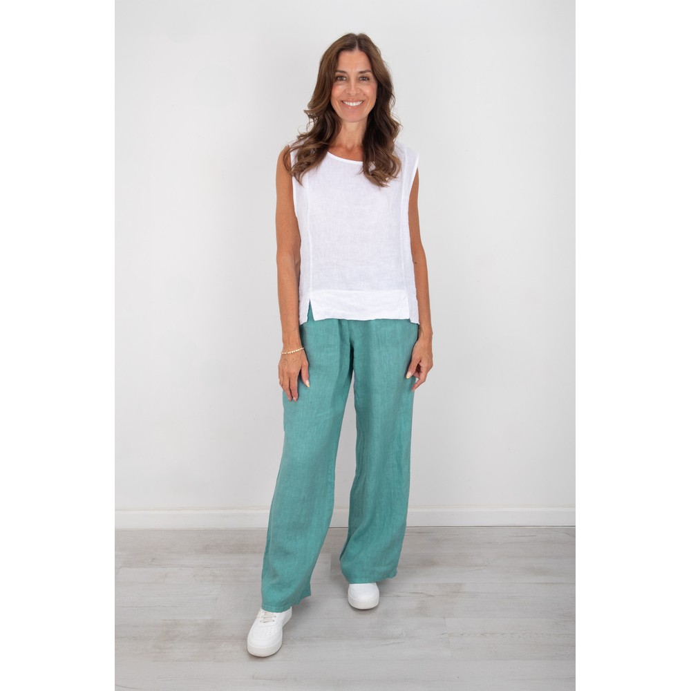 Amazing Woman Odie Long Agata Wide Leg Linen Trousers Agata