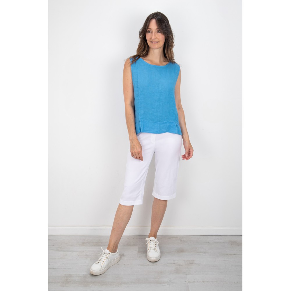 Robell Bella 05 White Slimfit Short White 10