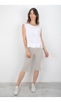 Robell Light Taupe 13 Bella 05 Light Taupe Slimfit Short  
