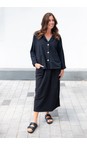 Amazing Woman Black  Goldie Black 2 Pocket Jersey Jacket  