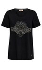 Mos Mosh 801 Black  Nadine Black O-SS Deco Tee  