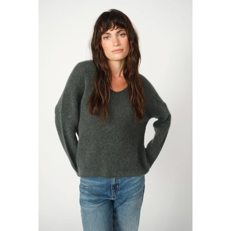 Mos Mosh Thora Urban Chic V-Neck Knit Top - Multicoloured