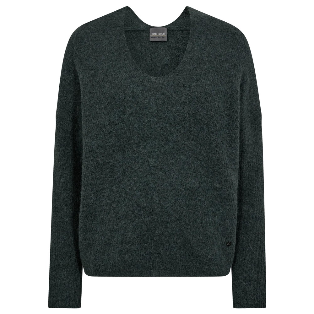 Mos Mosh Thora Urban Chic V-Neck Knit Top 836 Urban Chic