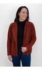 Amazing Woman Rust Sandy Rust Supersoft Knit Biker Jacket  