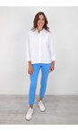 Robell Azure Blue 600 Rose 09 Azure Blue 7/8 Slimfit  Ankle Length Trouser  