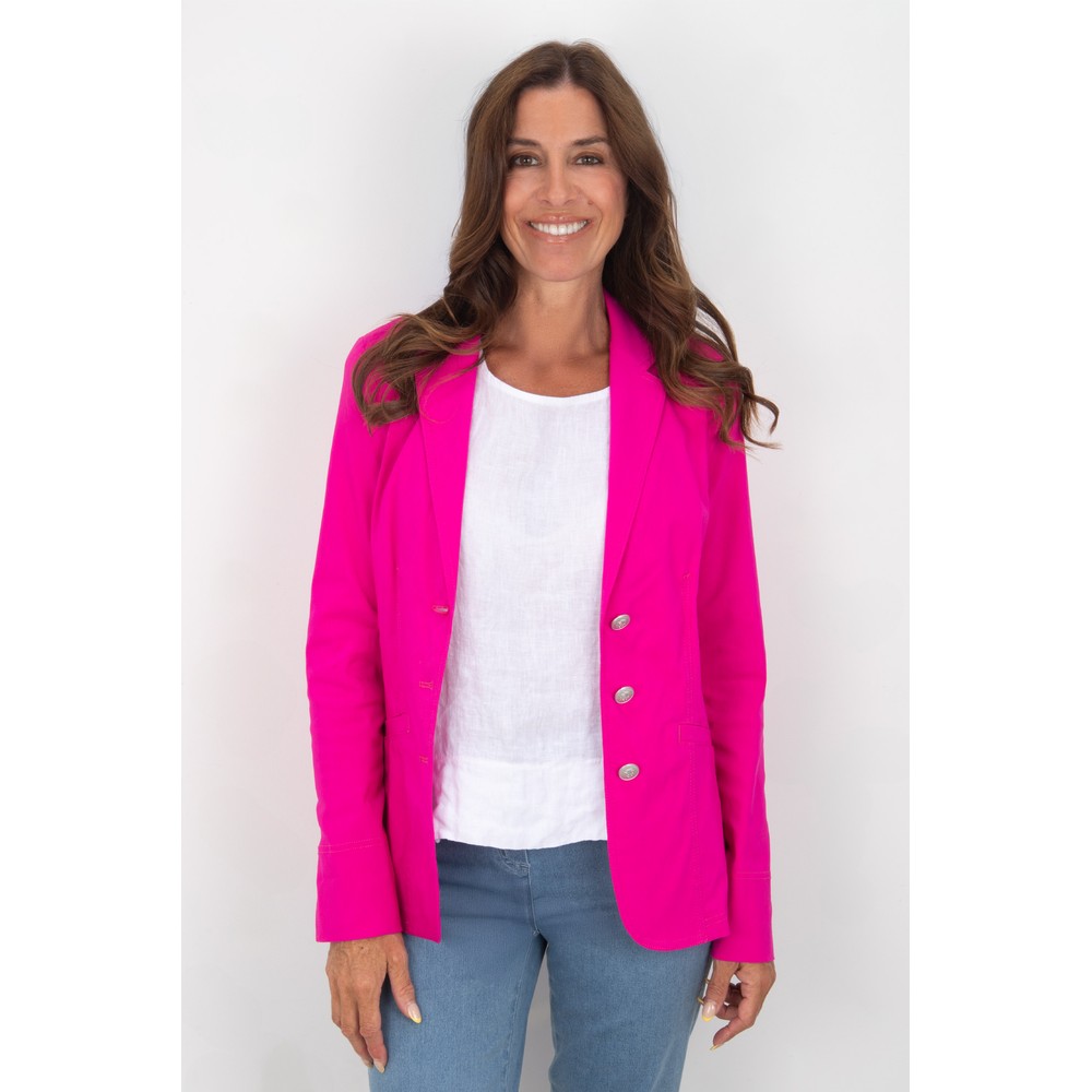 Robell Emilia Cabaret Pink Fitted Jacket Cabaret Pink 433