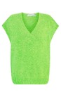 Amazing Woman Summer Green Pirie Summer Green V Neck Easy Fit Knitted Vest  