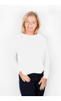 Amazing Woman White  Jodie White Front Pocket Supersoft Knit Jumper  