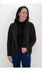 Amazing Woman Black  Sandy Black Supersoft Knit Biker Jacket  