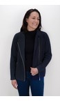 Amazing Woman Navy Sandy Navy Supersoft Knit Biker Jacket  