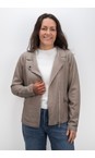Amazing Woman Smoke Sandy Smoke Supersoft Knit Biker Jacket  