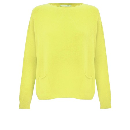 Amazing Woman Jodie Pistachio Front Pocket Supersoft Knit Jumper - Green