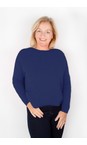 Amazing Woman Light Navy Jodie Light Navy Front Pocket Supersoft Knit Jumper  