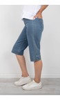 Robell Light Denim Bella 05 Light Denim Power Denim Shorts  