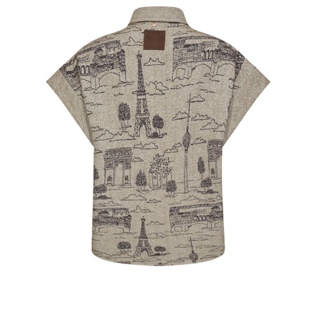 Mos Mosh Versa Tale Vest Shirt - Beige