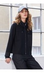 Naya Black / White Naya Pin Stripped Detail Jacket  