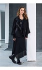 Naya Black  Naya Black Leatherette Punta Roma Skirt  