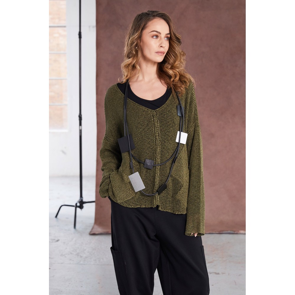 Naya Naya Moss Loose Weave Knit Moss