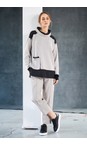Naya Taupe / Black Naya Taupe And Black Contrast Soft Sweatshirt  