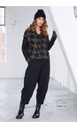 Naya Moss Naya Houndstooth Knit Sleeveless Jacket  