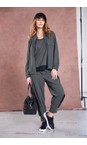 Naya Forest / Black Naya Forest And Black Cuff Detail Slim Trouser  