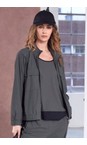 Naya Forest / Black Naya Side Panel Short Jacket  