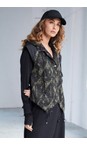 Naya Black / Forest Naya Jacquard Contrast Shoulder Waistcoat   