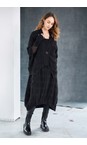 Naya Black  Naya Embossed Sleeveless Dress  