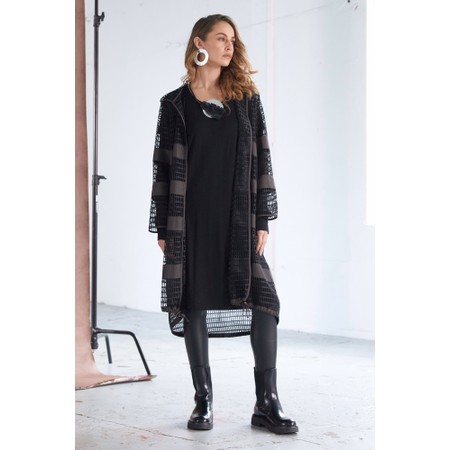 Naya Naya Two Piece Long Jacket - Brown