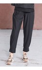Naya Black  Naya Black Cuff Drawstring Trouser  