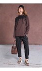 Naya Black  Naya Black Cuff Drawstring Trouser  