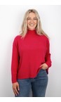Amazing Woman Berry Red Jolie Berry Red Boxy High Neck Knit  