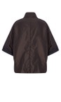 Naya Cocoa / Black Naya Stud Closing High Neck Reversible Jacket  