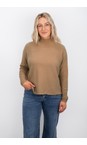 Amazing Woman Caramel Jolie Caramel Boxy High Neck Knit  
