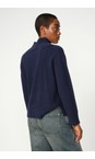 Mos Mosh 241 Maritime Blue Aima Cashmere Maritime Blue Highneck Knit Top  