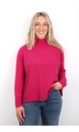 Amazing Woman Cerise Jolie Cerise Boxy High Neck Knit  