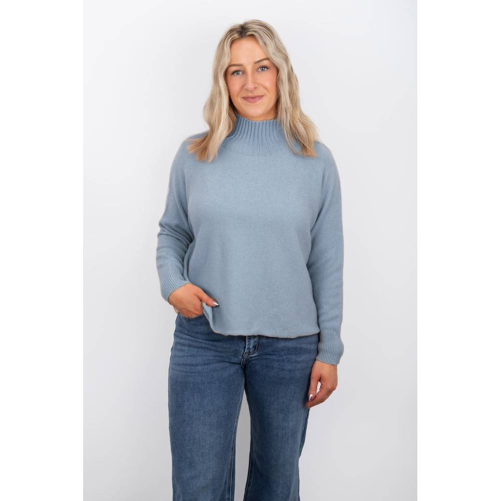 Amazing Woman Jolie Cloud Boxy High Neck Knit Cloud