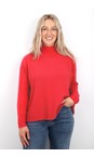 Amazing Woman Coral Jolie Coral Boxy High Neck Knit  