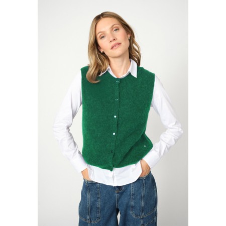 Mos Mosh Almine Thora Amazon Knit Vest Top - Blue