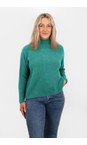 Amazing Woman Dark Turquoise Jolie Boxy Dark Turquoise High Neck Knit  