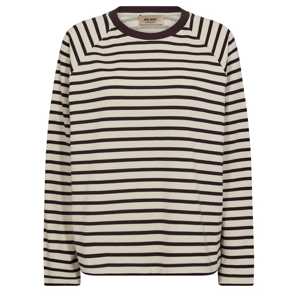Mos Mosh Lidy O-LS Fudge Sweatshirt 159 Fudge
