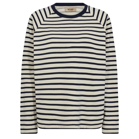 Mos Mosh Lidy O-LS Maritime Blue Sweatshirt - Blue