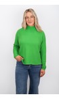 Amazing Woman Grass Jolie Grass Boxy High Neck Knit  