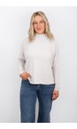 Amazing Woman Ivory Jolie Ivory Boxy High Neck Knit  