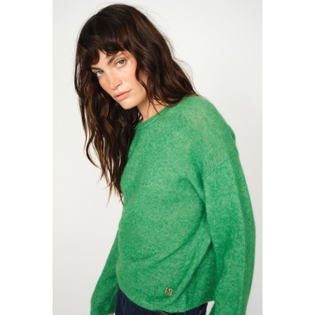Mos Mosh Mape O-Neck Knit Jumper - Blue