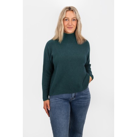 Amazing Woman Jolie Laguna Boxy High Neck Knit - Blue