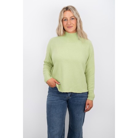 Amazing Woman Jolie Leek Boxy High Neck Knit - Green