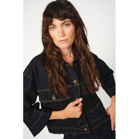 Mos Mosh Penn Deluxe Dark Blue Denim Jacket - Blue
